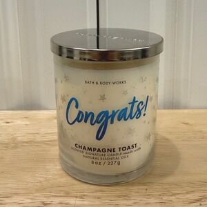 NEW Bath & Body Works Candle CONGRATS! Champagne Toast 8oz